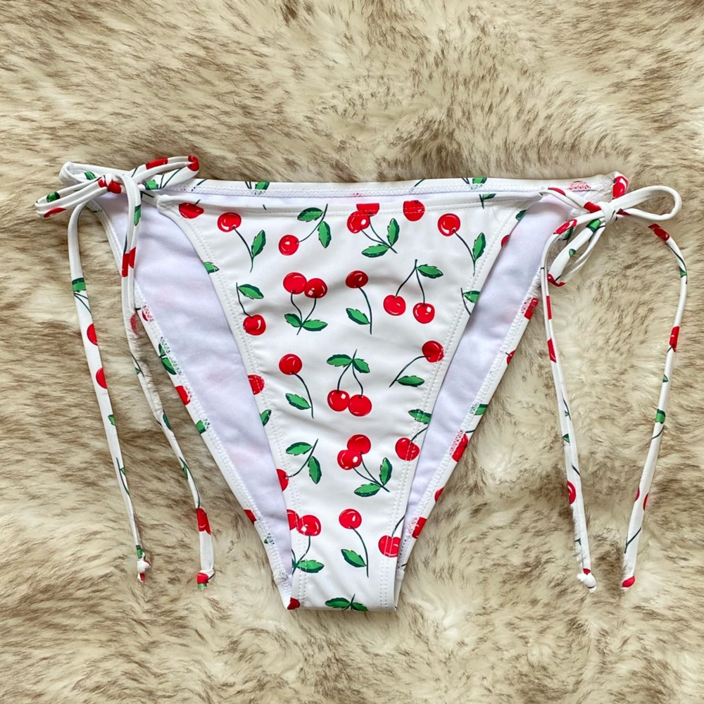 Betty Jade Swim Cherry Print Bikini Bottoms